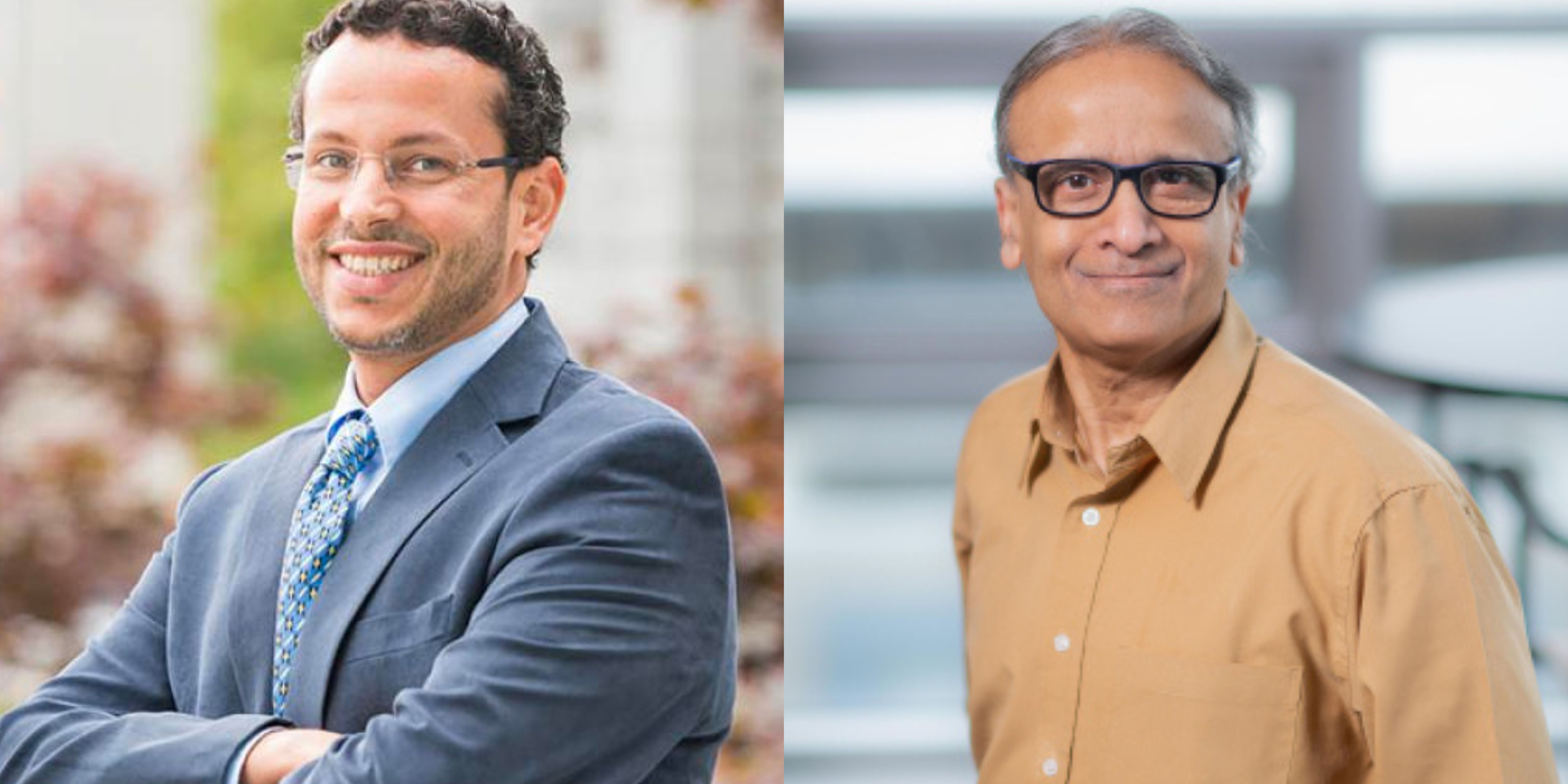 Side by side headshots of Muhammad Abdul-Mageed (to the left) and Laks V.S. Lakshmanan (to the right)