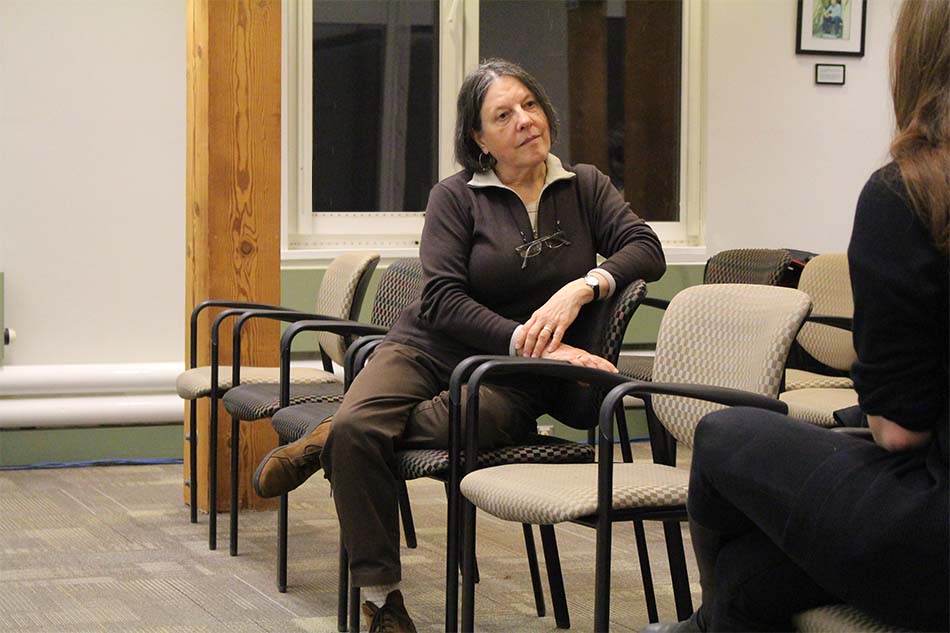 Language Sciences affiliate member Luisa Maffi spoke in 2018 at a Language Science Talks event.