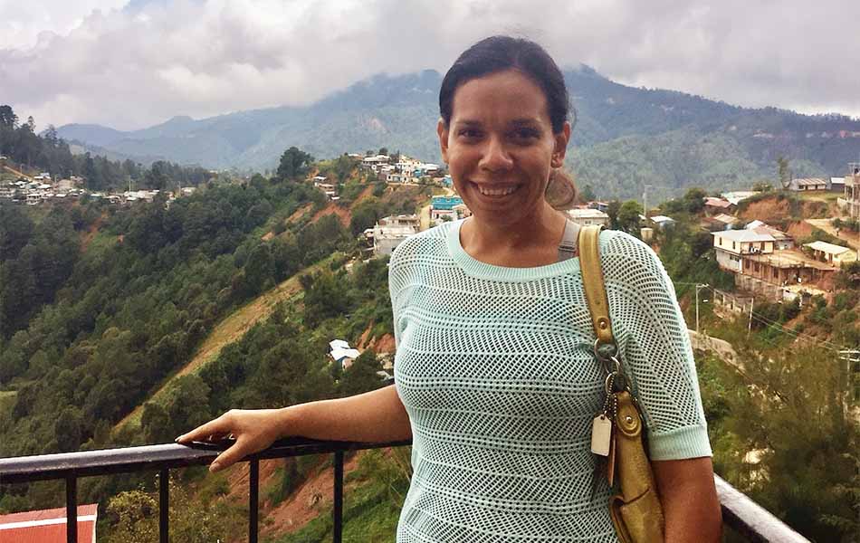 A picture of Dr. Mónica Morales-Good while she conducted fieldwork in San Miguel Suchixtepec, Oaxaca