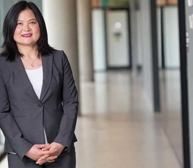 This is an image of Professor Guofang Li, who is co-PI for the project 'Behind the model minority mask: Identifying early factors in Cantonese- and Mandarin-speaking children’s divergent literacy and academic trajectories in Canadian schools'