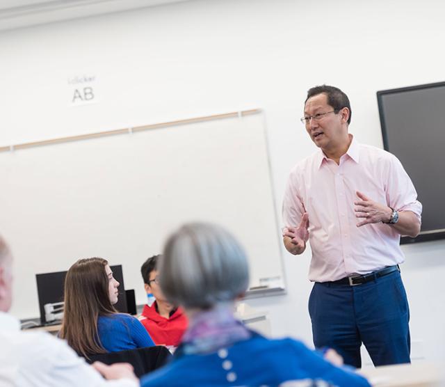 UBC President Santa Ono was a guest lecturer for the Language Sciences Living Language course