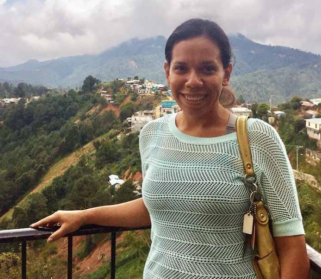 A picture of Dr. Mónica Morales-Good while she conducted fieldwork in San Miguel Suchixtepec, Oaxaca